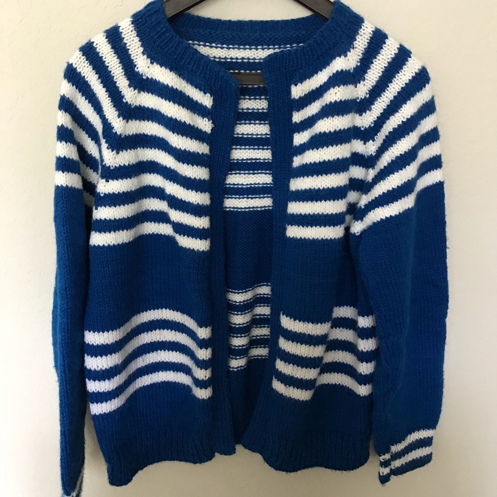 Great hand knit unisex cardigan